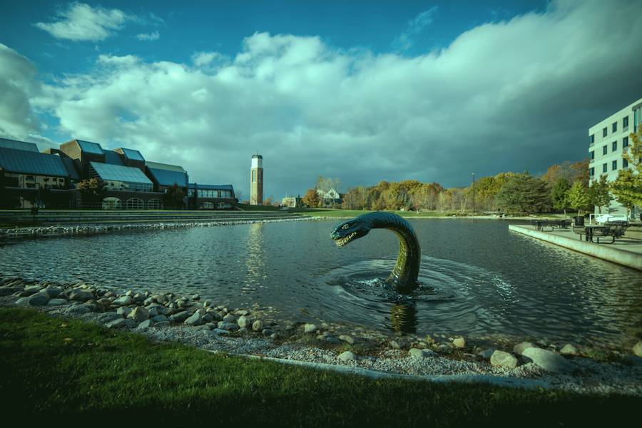 The Loch Ness Monster in the Zumberedge pond